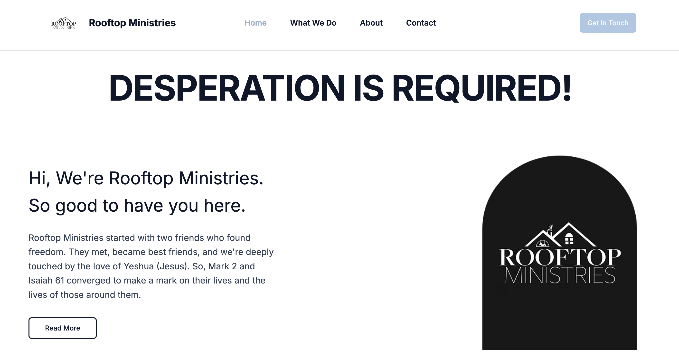 Rooftop Ministries Website